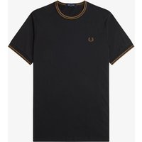 Fred Perry Softes T-Shirt mit Streifenakzenten in S von Fred Perry