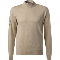 Fred Perry Herren Stehkragenpullover beige Wolle unifarben von Fred Perry