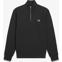 Fred Perry Sweat-Troyer mit Logo-Aufnäher und Kontrastbündchen in L von Fred Perry