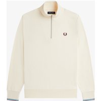 Fred Perry Sweat-Troyer mit Logo-Stickerei und Streifenakzenten in M von Fred Perry