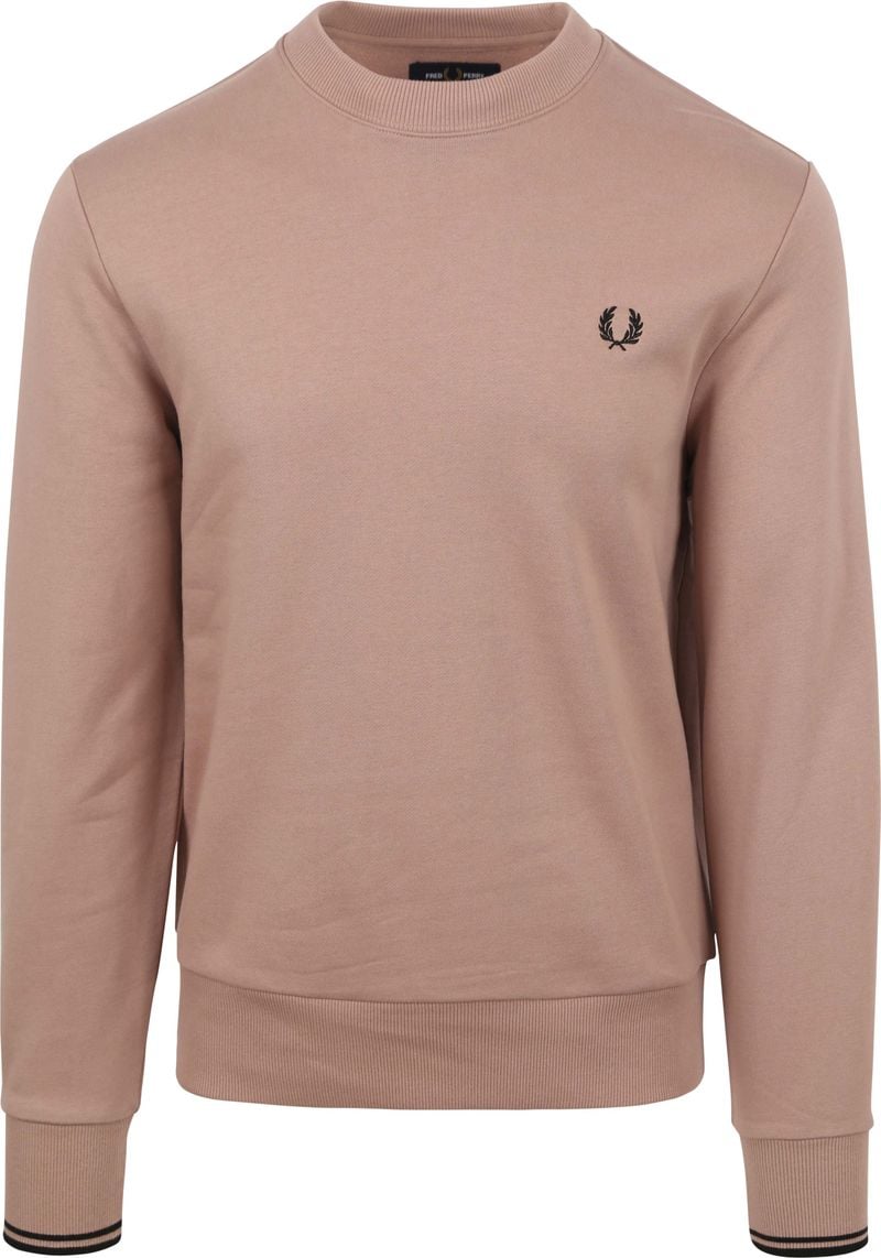 Fred Perry Sweater Logo Altrosa - Größe M von Fred Perry