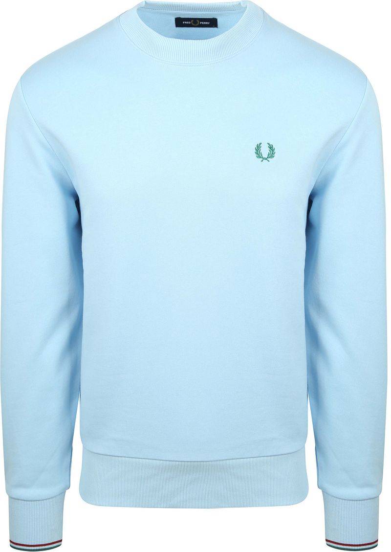 Fred Perry Sweater Logo Hellblau - Größe XXL von Fred Perry