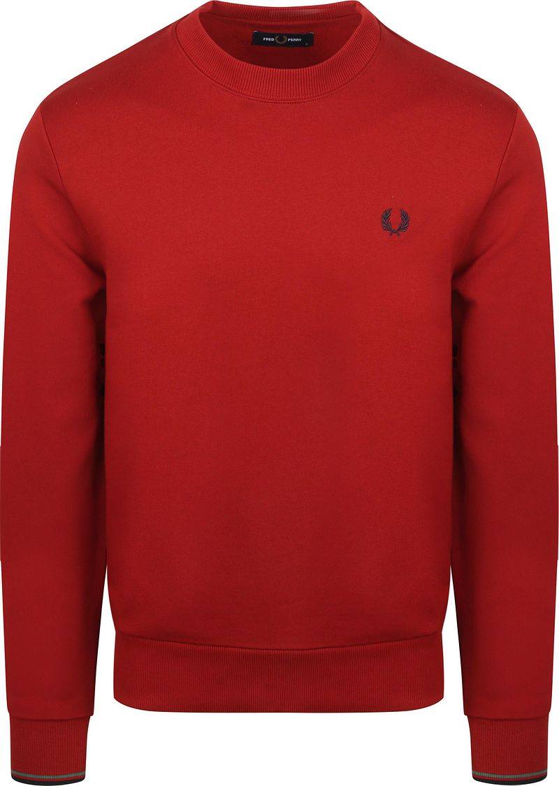 Fred Perry Sweater Logo Rot - Größe XXL von Fred Perry