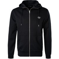 Fred Perry Herren Sweatjacke blau Baumwolle unifarben von Fred Perry