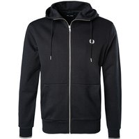 Fred Perry Herren Sweatjacke schwarz unifarben von Fred Perry