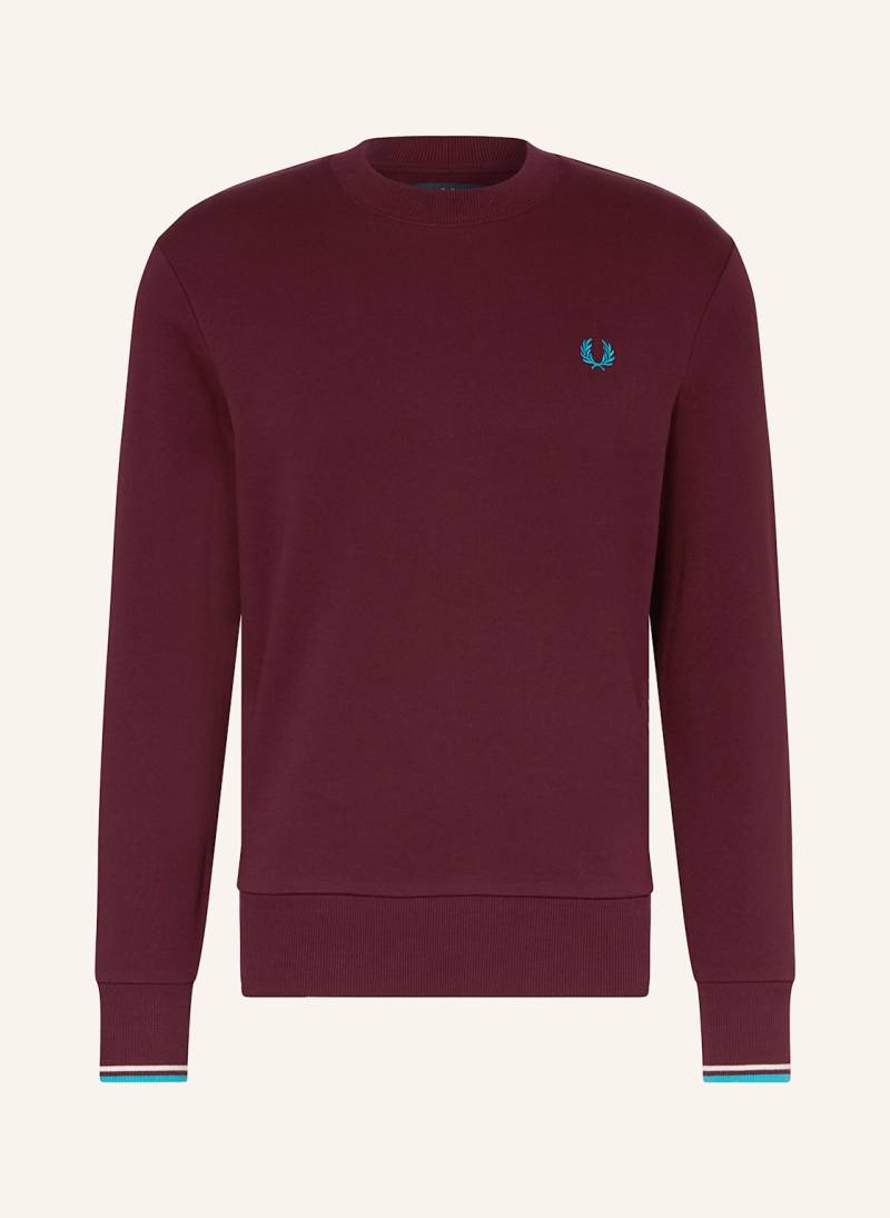 Fred Perry Sweatshirt rot von Fred Perry