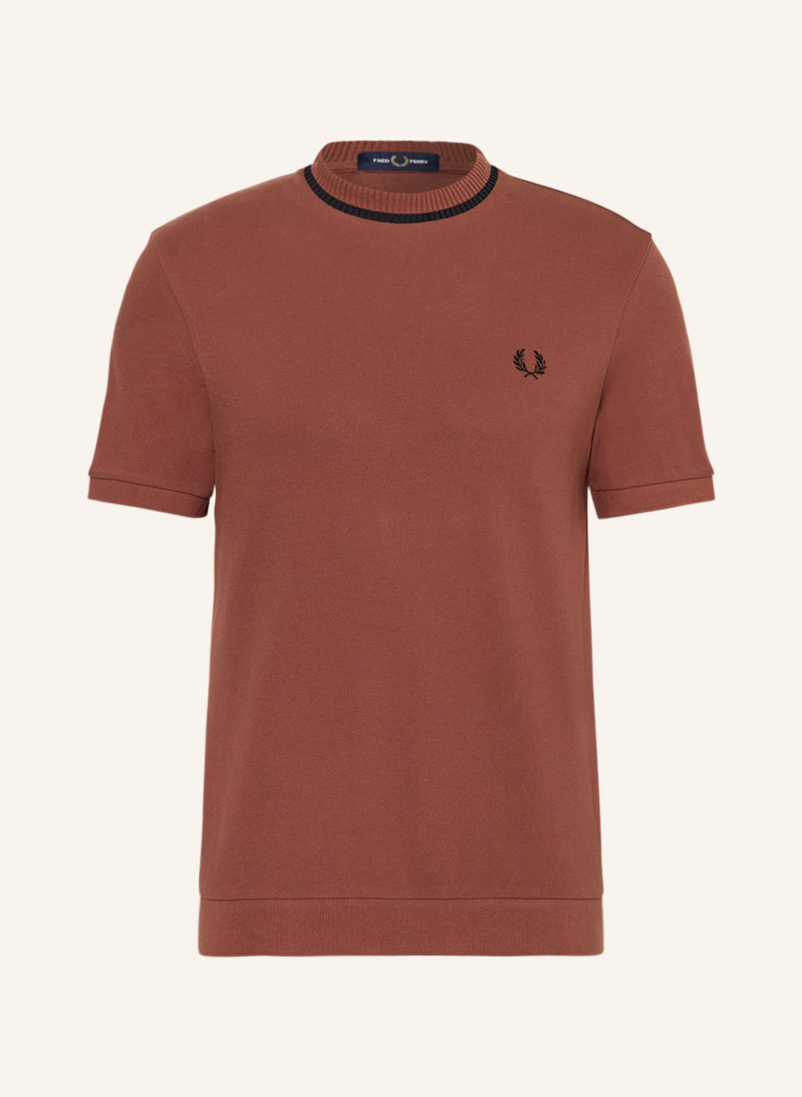 Fred Perry T-Shirt Aus Piqué braun von Fred Perry