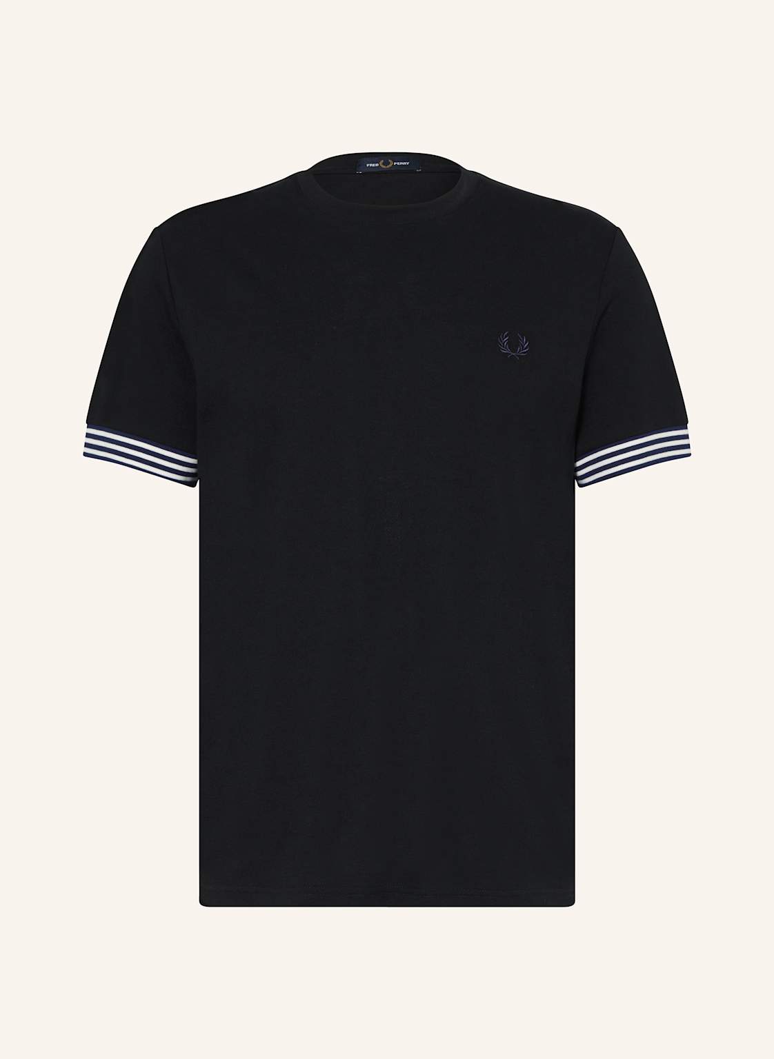 Fred Perry T-Shirt Aus Piqué schwarz von Fred Perry
