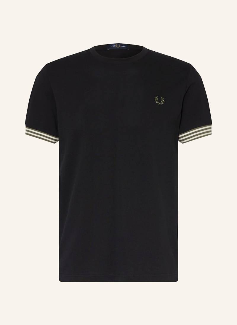 Fred Perry T-Shirt Aus Piqué schwarz von Fred Perry