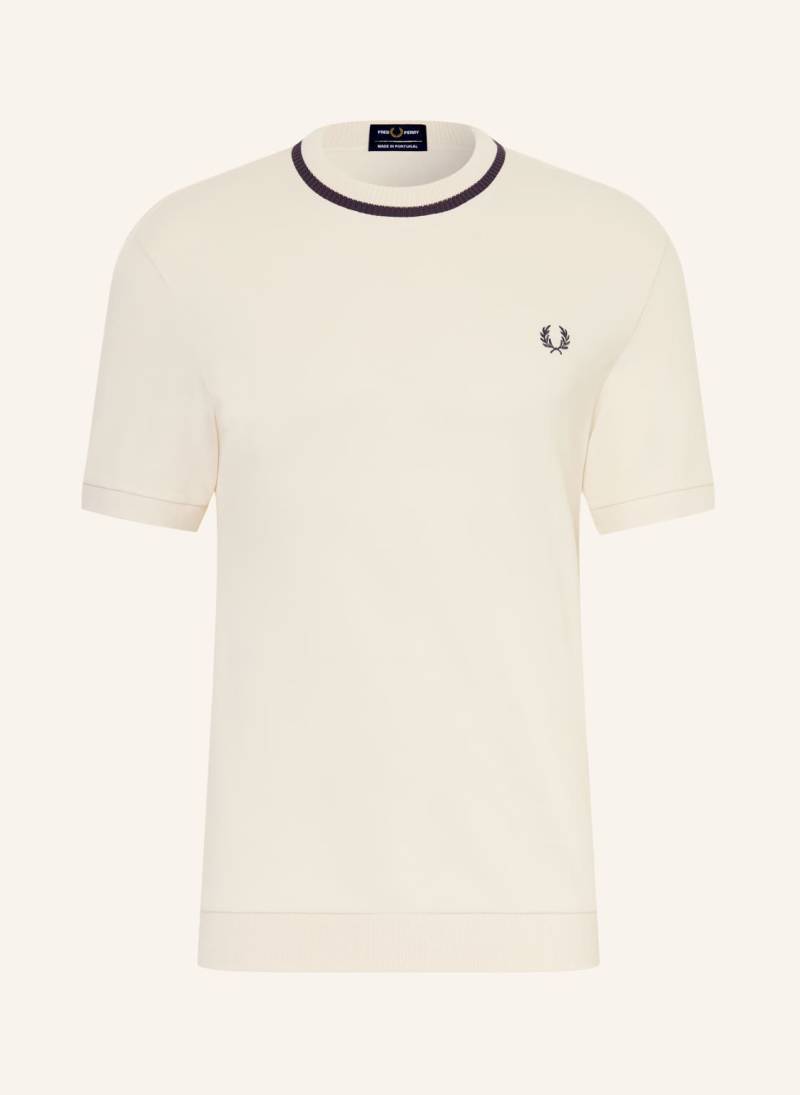 Fred Perry T-Shirt Aus Piqué weiss von Fred Perry