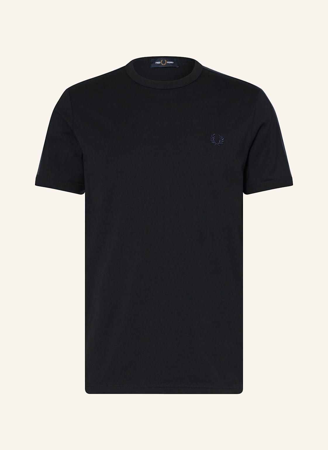 Fred Perry T-Shirt Mit Galonstreifen schwarz von Fred Perry