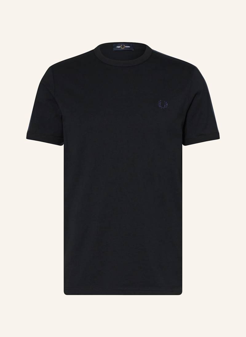 Fred Perry T-Shirt Mit Galonstreifen schwarz von Fred Perry