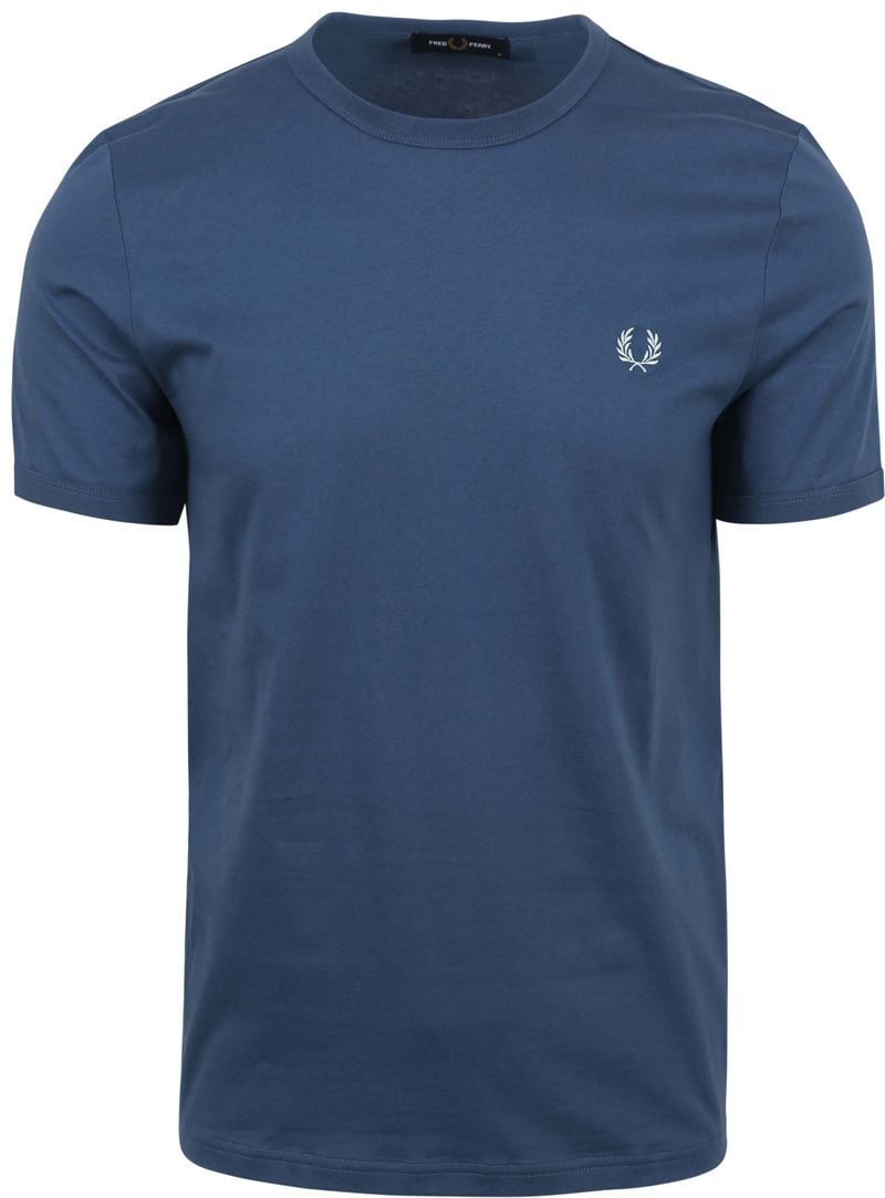 Fred Perry T-Shirt Ringer M3519 Blau V06 - Größe XL von Fred Perry