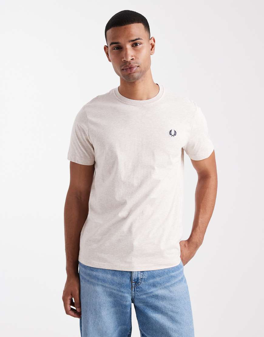 Fred Perry - T-Shirt in Creme-Weiß von Fred Perry