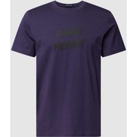 Fred Perry T-Shirt mit  Label-Print in Violett, Größe M von Fred Perry