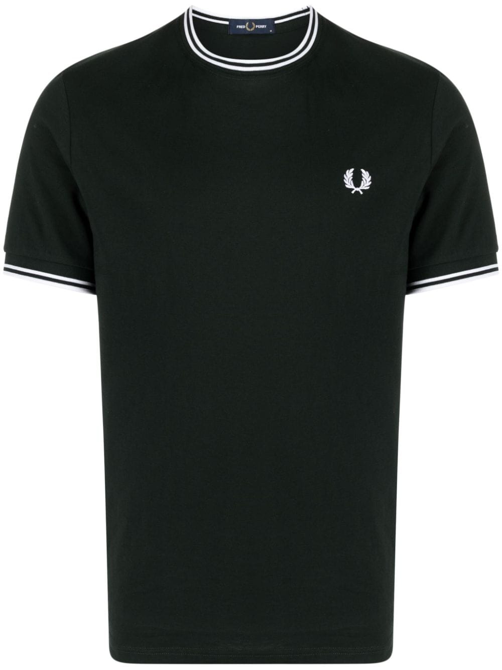 Fred Perry T-Shirt mit Logo-Stickerei - Grün von Fred Perry