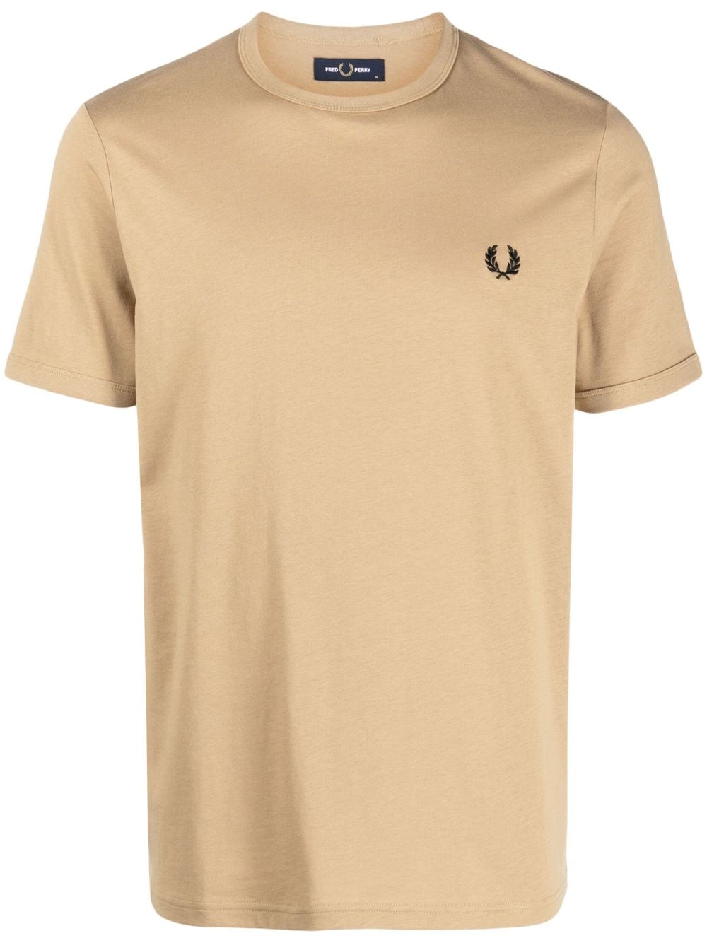 Fred Perry T-Shirt mit Logo-Stickerei - Nude von Fred Perry