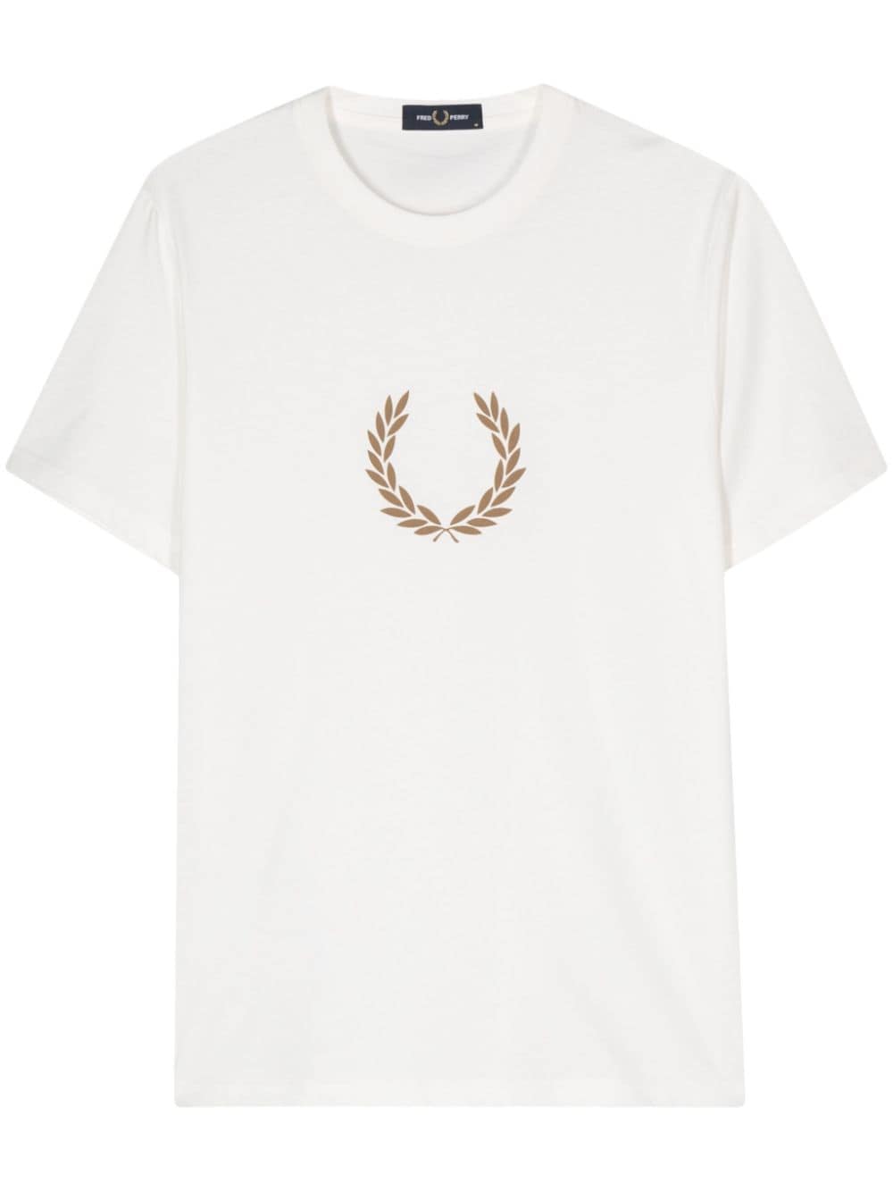 Fred Perry T-Shirt mit beflocktem Logo - Weiß von Fred Perry