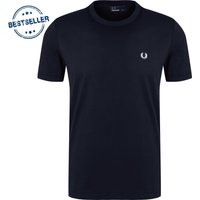 Fred Perry Herren T-Shirt blau Baumwolle von Fred Perry