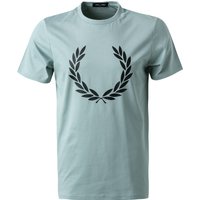 Fred Perry Herren T-Shirt grün Baumwolle von Fred Perry