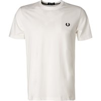 Fred Perry Herren T-Shirt weiß Baumwolle von Fred Perry