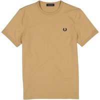 Fred Perry Herren T-Shirt beige Baumwolle von Fred Perry