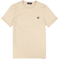 Fred Perry Herren T-Shirt beige Baumwolle von Fred Perry