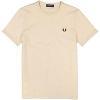 Fred Perry Herren T-Shirt beige Baumwolle von Fred Perry