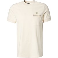 Fred Perry Herren T-Shirt beige Baumwolle von Fred Perry