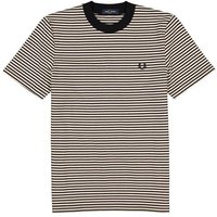 Fred Perry Herren T-Shirt beige Baumwolle gestreift von Fred Perry