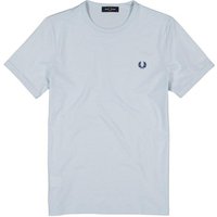 Fred Perry Herren T-Shirt blau Baumwolle von Fred Perry