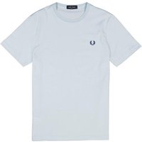 Fred Perry Herren T-Shirt blau Baumwolle von Fred Perry