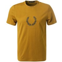 Fred Perry Herren T-Shirt braun Baumwolle von Fred Perry