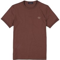 Fred Perry Herren T-Shirt braun Baumwolle von Fred Perry