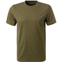 Fred Perry Herren T-Shirt grün Baumwolle von Fred Perry