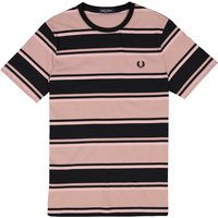 Fred Perry Herren T-Shirt rosa,schwarz gestreift von Fred Perry