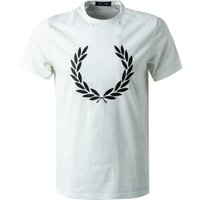 Fred Perry Herren T-Shirt weiß Baumwolle von Fred Perry