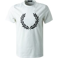 Fred Perry Herren T-Shirt weiß Baumwolle von Fred Perry