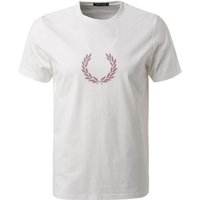 Fred Perry Herren T-Shirt weiß Baumwolle von Fred Perry