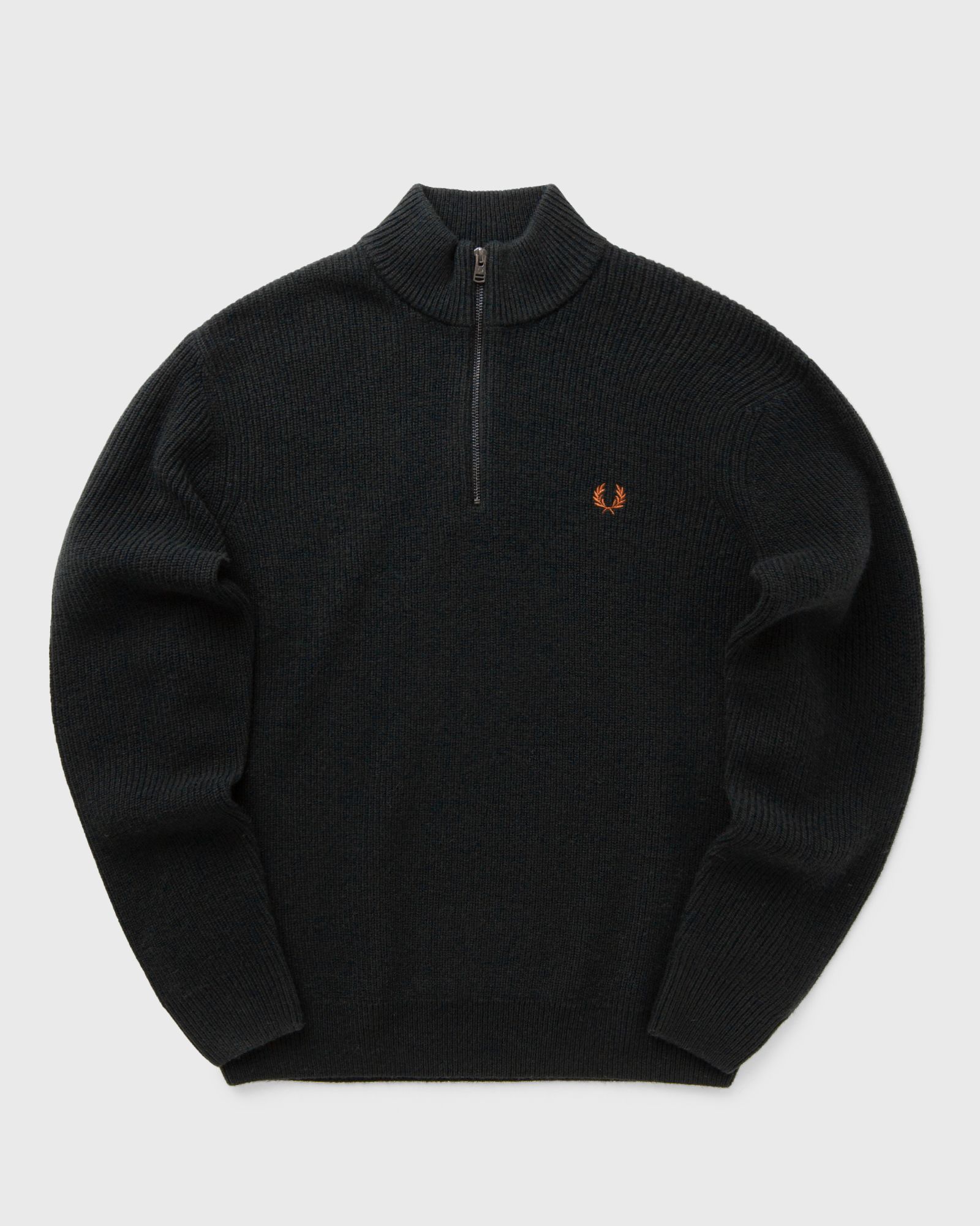 Fred Perry TEXTURED HALF ZIP JUMPER men Pullovers green in Größe:L von Fred Perry