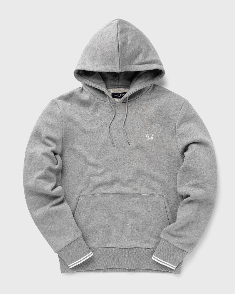 Fred Perry TIPPED HOODED SWEATSHIRT men Hoodies grey in Größe:M von Fred Perry