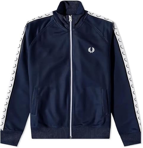 Fred Perry Taped Track Jacket Carbon Blue, blau (Carbon Blue), Small von Fred Perry