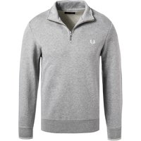 Fred Perry Herren Troyer grau Baumwolle unifarben von Fred Perry