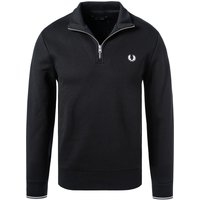 Fred Perry Herren Troyer schwarz Baumwolle unifarben von Fred Perry