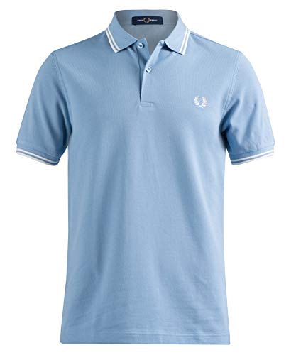 POLO UOMO MANICA CORTA M3600 SKY/SNOW/SNOW-L15 von Fred Perry