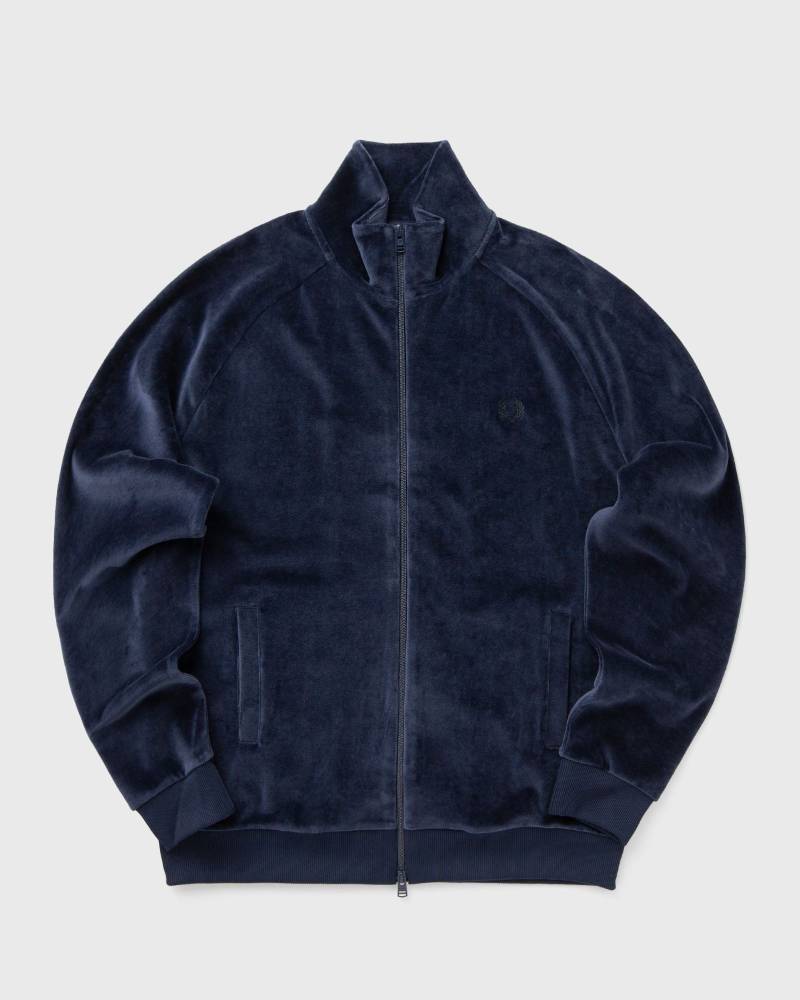 Fred Perry VELOUR TRACK JACKET men Track Jackets blue in Größe:M von Fred Perry