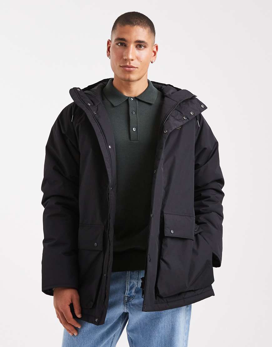 Fred Perry - Wattierter Parka in Schwarz Fred Perry - Wattierter Parka in Schwarz von Fred Perry