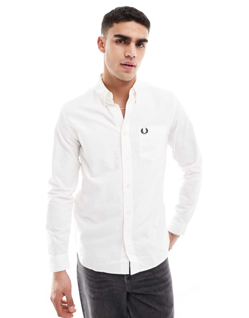 Fred Perry - Weißes Oxford-Hemd von Fred Perry