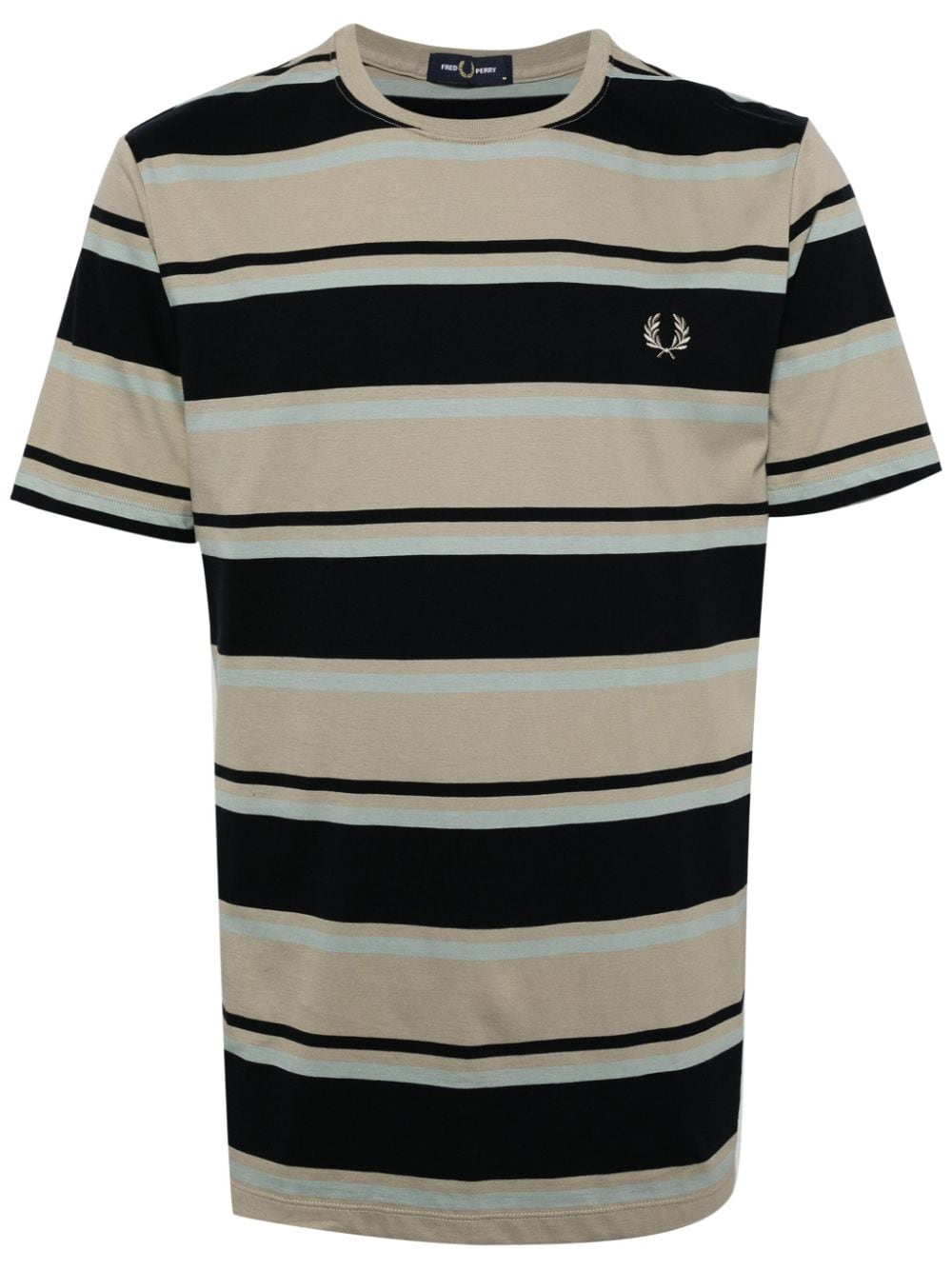 Fred Perry embroidered-logo cotton t-shirt - Blau von Fred Perry