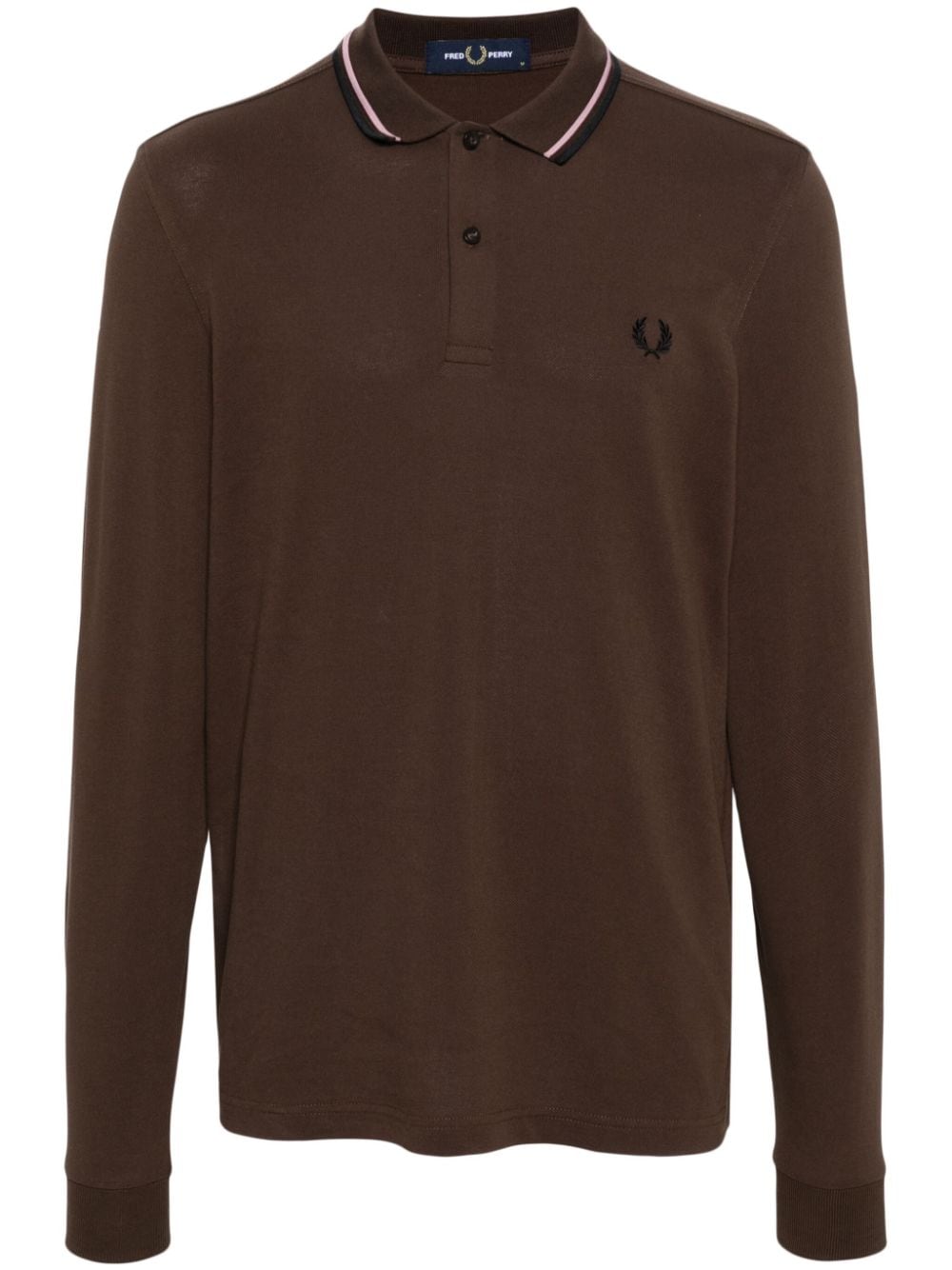 Fred Perry Poloshirt mit Logo-Stickerei - Braun von Fred Perry